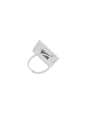 Ring vintage diamond detail - Silver Color color h5 Picture5