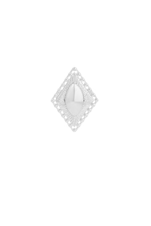 Ring vintage diamond detail - Silver Color color h5 