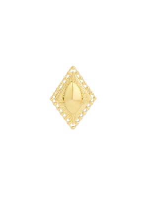 Ring vintage diamond detail - Gold color h5 