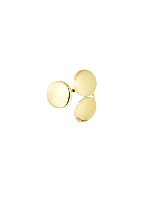 Ring party circles - Gold color