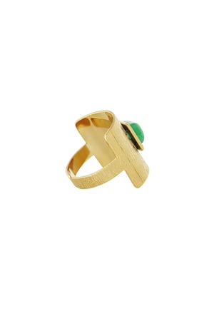 Bohemian lush ring - Gold color h5 Picture4