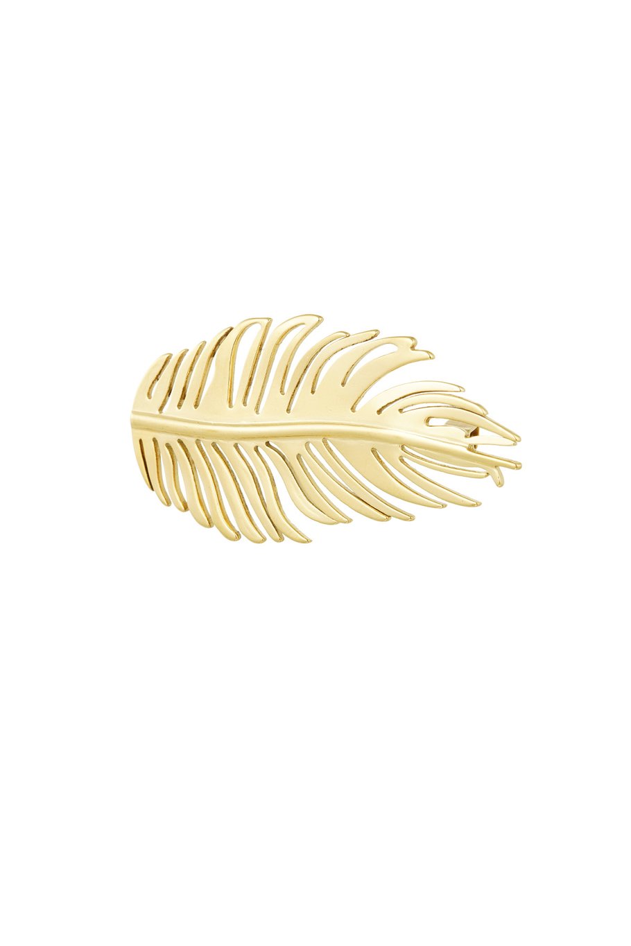 Leaf brooch - Gold color 