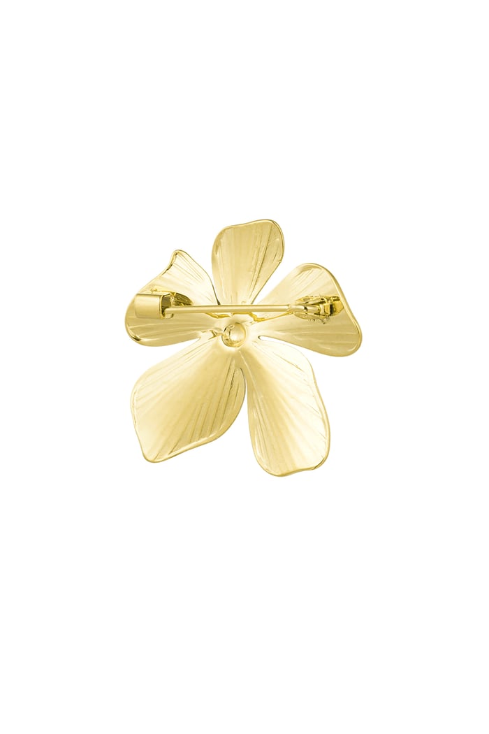 Large flower brooch - Gold color Picture3