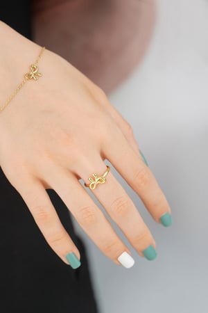 Ring bow life - Gold color h5 Picture4