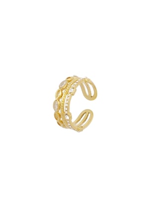 Triple love ring - Gold color h5 Picture4