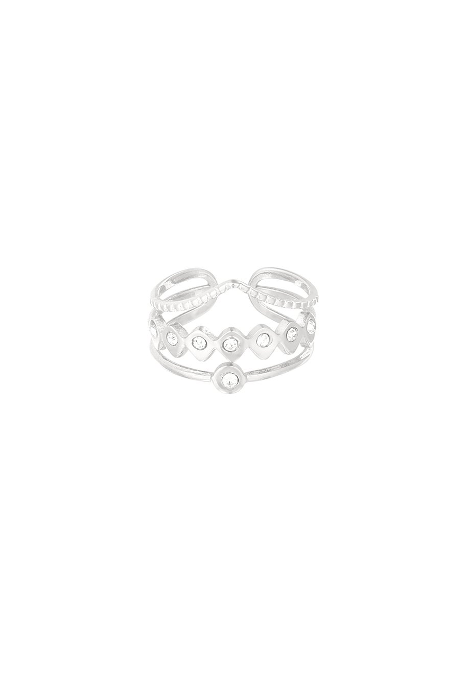 Dreifacher Statement-Ring  