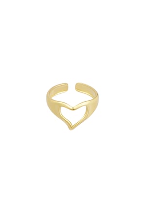 Ring love hands - Gold color h5 