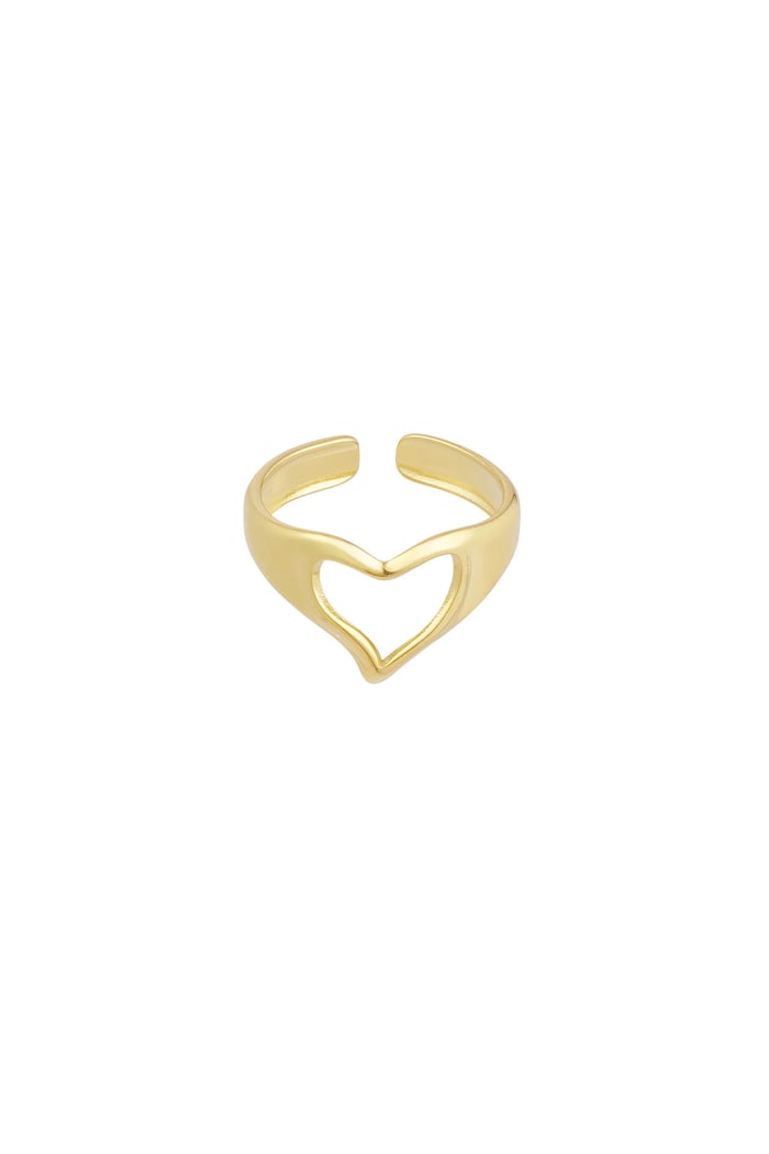 Ring love hands - Gold color 