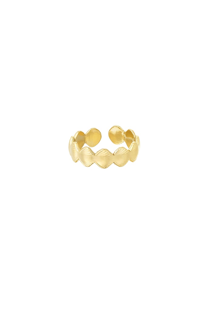 Ring Muschelseele - Goldfarbe 