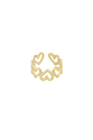 Twisted love ring - Gold color h5 Picture3