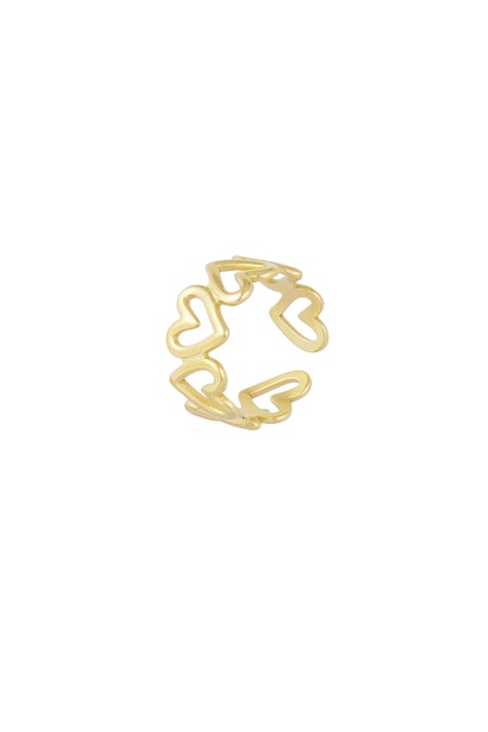 Twisted love ring - Gold color 2