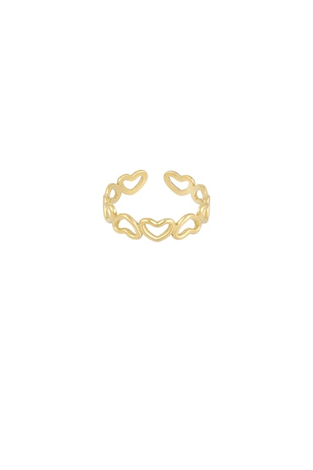 Anillo Love all over - Color dorado