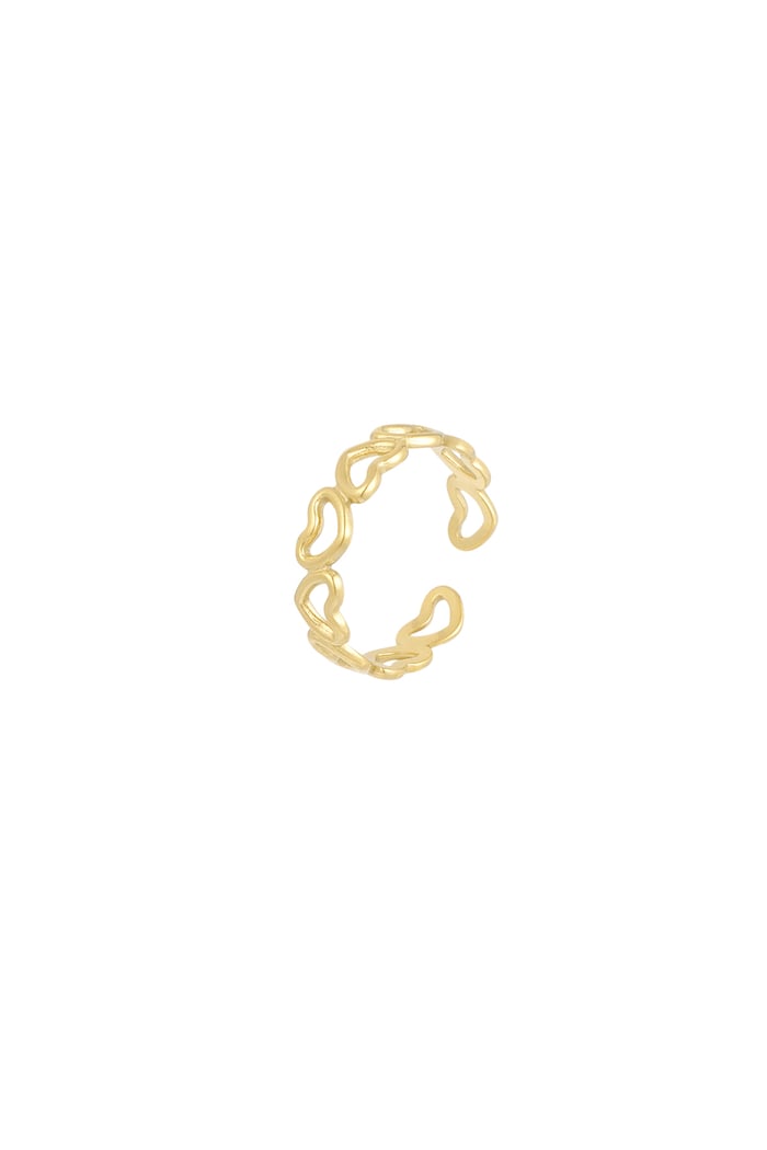 Love all over ring - Gold color Picture3