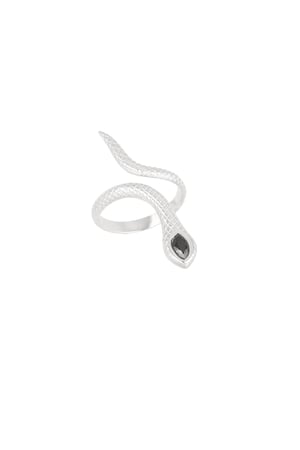 Black snake ring - Silver Color color h5 Picture5