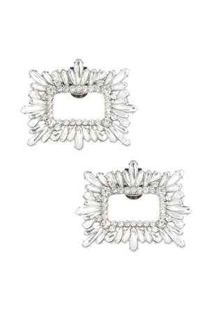 Classic crystal shoe clips - Silver Color color h5 