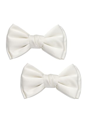 Bow shoe clip - white  h5 