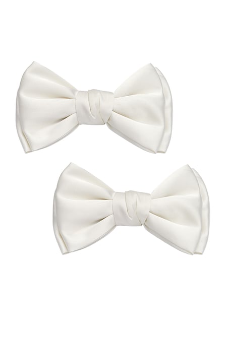 Bow shoe clip - white 