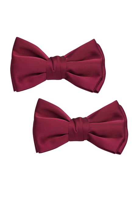 Bow shoe clip - red 