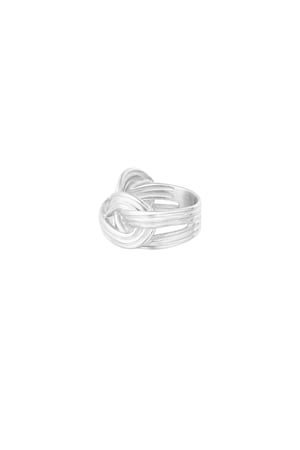 Double knot ring - Silver Color color h5 Picture3