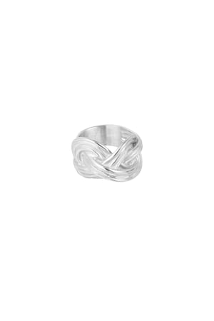 Double knot ring - Silver Color color h5 