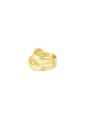 Double knot ring - Gold color h5 Picture3