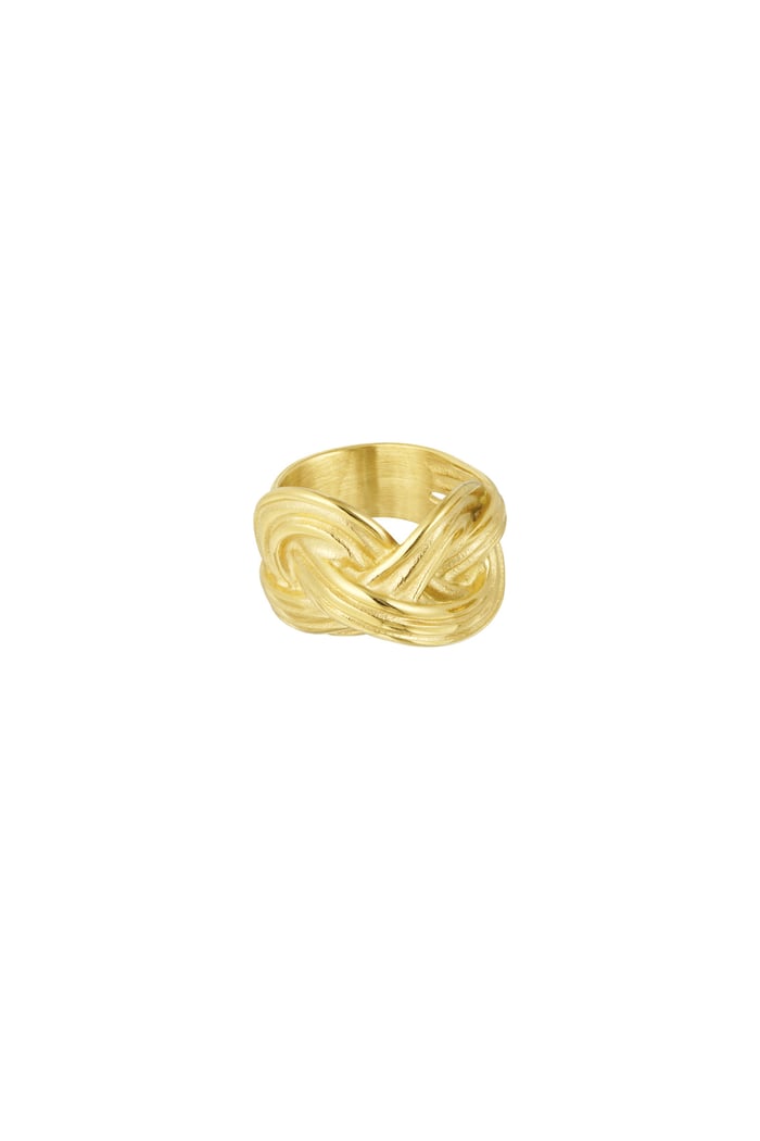 Double knot ring - Gold color 