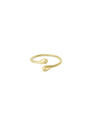 Offener Basic-Ring - Goldfarbe h5 