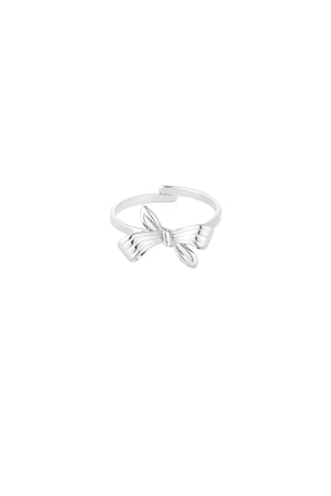 Reverse bow ring - Silver Color color h5 