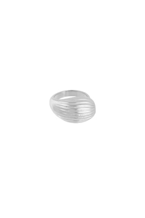 Dynamic texture ring - Silver Color color h5 