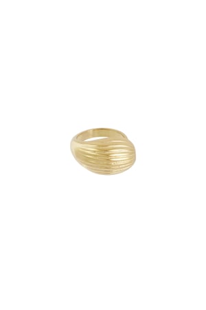 Dynamic texture ring - Gold color h5 