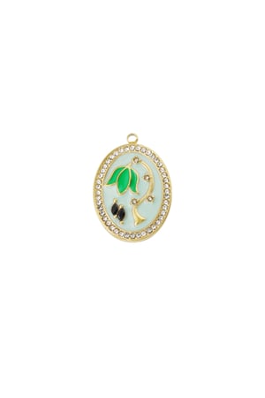 Colorful charm - green Gold color h5 