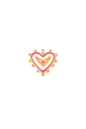 Charm Funky Love - orange pink h5 