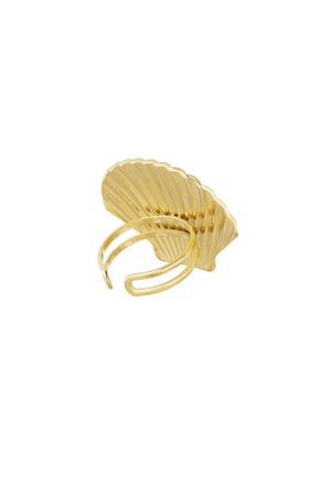 Shell statement ring - Gold color h5 Picture3