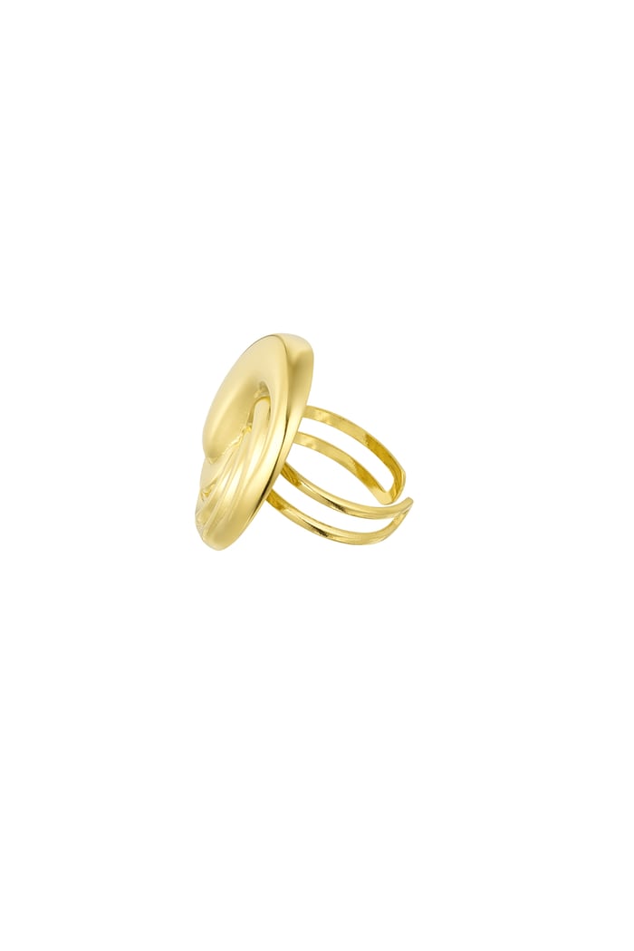 Ring twizzle wave - Gold color Picture3