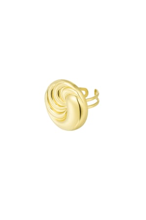 Ring twizzle wave - Gold color h5 