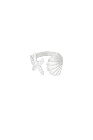 Ring sea shell vibes - Silver Color color h5 