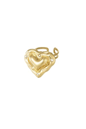 Ring where is the love - Gold color h5 