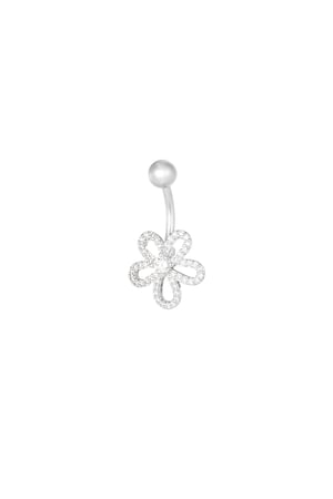 Bauchnabelpiercing Charmed Flower - Silberfarbe h5 