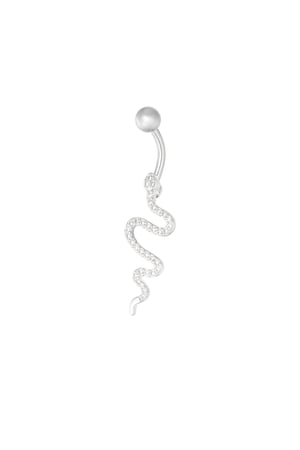 Navel piercing snake spirit - Silver Color color h5 