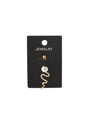 Navel piercing snake spirit - Gold color h5 Picture3