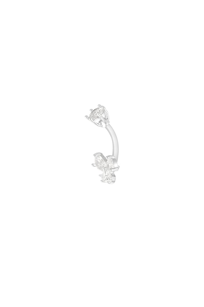 Navel piercing celestial butterfly - Silver Color color Picture2