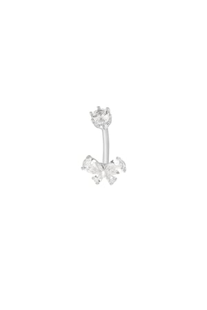 Navel piercing celestial butterfly - Silver Color color h5 