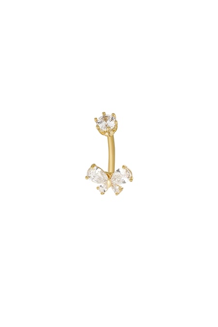 Navel piercing celestial butterfly - Gold color 2