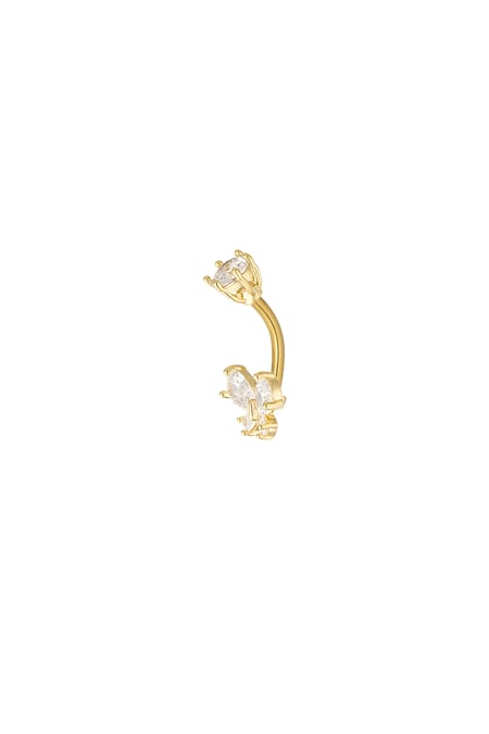 Navel piercing celestial butterfly - Gold color