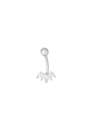 Navel piercing twinkle belly - Silver Color color h5 