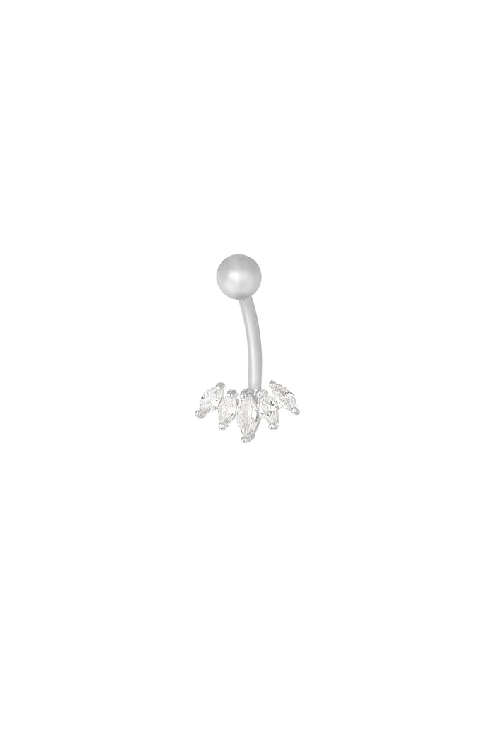 Navel piercing twinkle belly - Silver Color color 