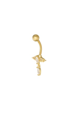 Navel piercing gleam & glow - Gold color h5 Picture2