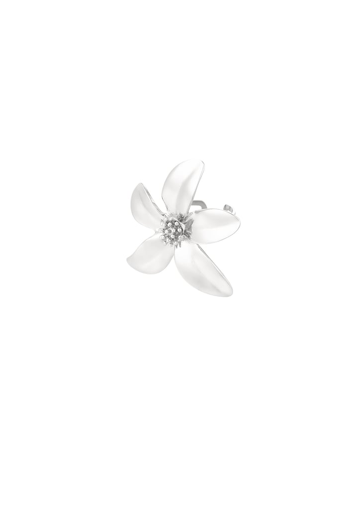 Floral Girl ring - Silver Color color 