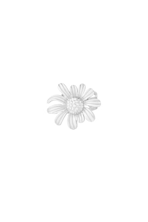 Happy daisy ring - Silver Color color h5 