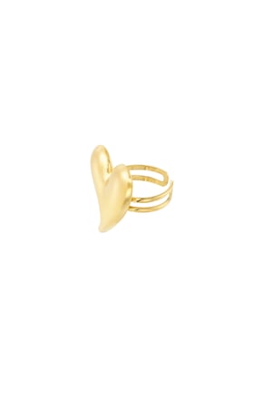 Curvy Love ring - Gold color h5 Picture2